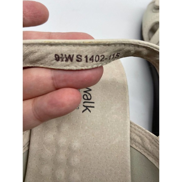 Soft Walk Sandals Womens Sz 9.5 W Adjustable Slingback‎ Ivory S1402-115 - Picture 11 of 14